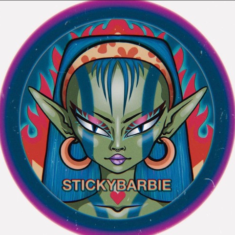 sticky barbie logo